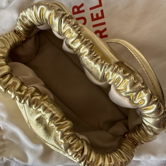 Mansur Gavriel Mini Cloud Clutch Gold - Picture 3 of 6